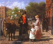 Jacques-Laurent Agasse The Flower Seller oil painting on canvas